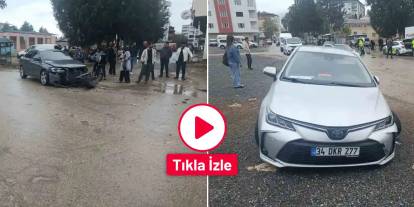 Gaziantep’te 2 otomobil çarpıştı: Araçlarda maddi hasar oluştu