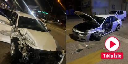 Gaziantep'te feci kaza! Jetta, Transit ve BMW çarpıştı