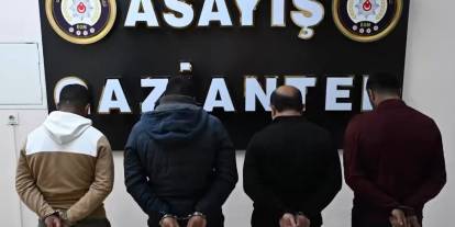 Gaziantep’te hırsızlık olaylarına yönelik operasyon: 4 gözaltı