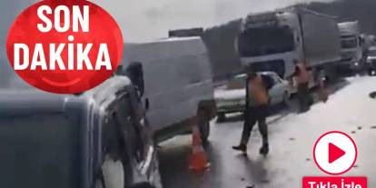 Gaziantep Otoyolu Buz Pistine Döndü...  8 yaralı