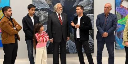 SANKO sanat galerisinde "Sonsuzluk Ağları" temalı resim sergisi