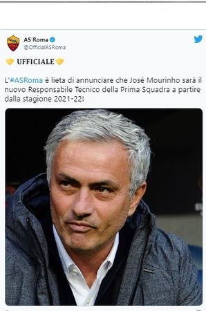 Roma'nın yeni hocası Jose Mourinho oldu