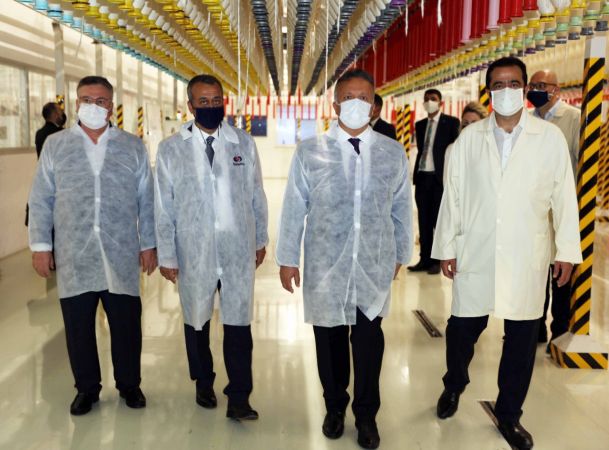 TİM Başkanı İsmail Gülle SANKO Tekstil tesislerini gezdi