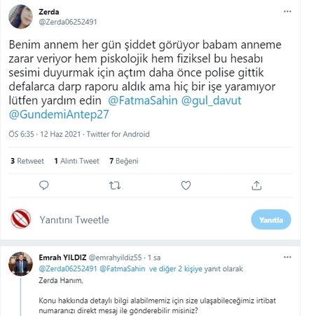 Son Dakika...Gaziantep'te Bir Kızın Anne Feryadı..."Benim Annem hergün şiddet görüyor. Fatma Şahin'e Yardım Feryadı