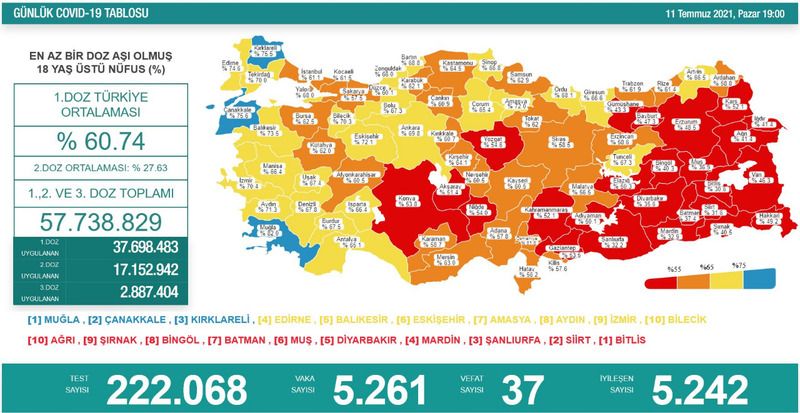 Gaziantep aşıda hangi renkte?