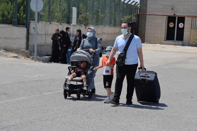 Suriyeliler tatillerini yaptılar.Gaziantep’e dönüyorlar