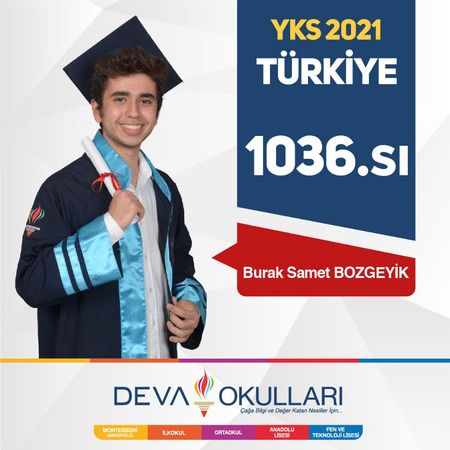 Özel Deva Okulları 2021 YKS’de Türkiye 2.si