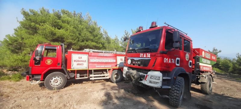 Adana ve Osmaniye’deki orman yangınlarına Gaziantep’ten destek