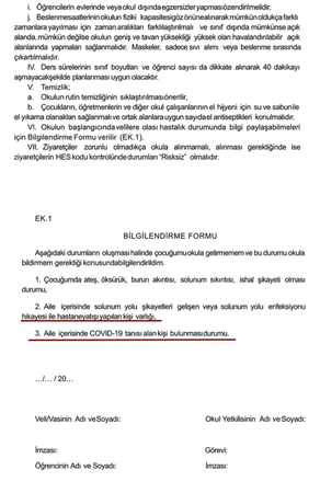 Öğretmenlere haftada 2 kez PCR testi yazısı illere gönderildi