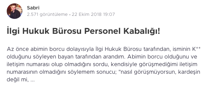 Avukat bürosunun Halkbank borçlularına telefon tacizi