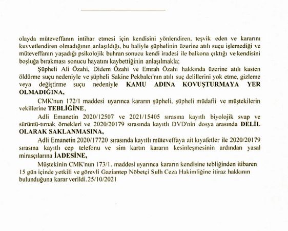 Son Dakika:Gaziantep'te Cinayet Denmişti! İntihar Çıktı!Gaziantep'te 3.Kattan Düşerek Hayatını Kaybeden Sezay Koçak Özahi’nin davası ne oldu?