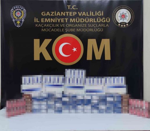 Gaziantep’te kaçak sigara operasyonu: 8 gözaltı