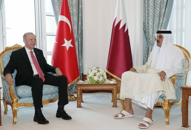 Video Haber:Cumhurbaşkanı Erdoğan, Katar Emiri Al Sani ile görüştü