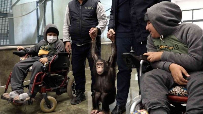 Yiğit kardeşlerin doğal parkı görme isteğini Şahin yerine getirdi