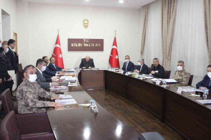İçişleri Bakanı Süleyman Soylu Kilis’te...Gaziantep Valisi Davut Gül'de Toplantıya Katıldı