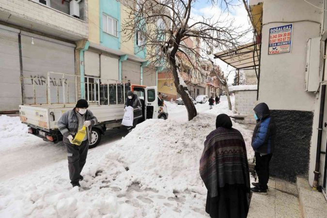 Şehitkamil’deki ihtiyaç sahibi aileler ihmal edilmedi