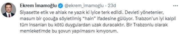 Son dakika : Video Haber...Cumhurbaşkanı Erdoğan'ın Trabzon'da sahneye davet ettiği çocuk Kılıçdaroğlu için "Bay Kemal! O adam hain" dedi, sosyal medyada olay oldu
