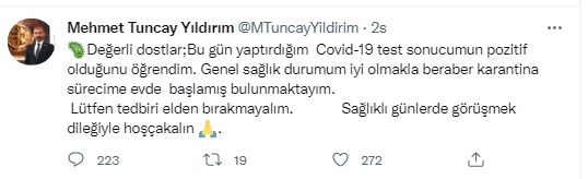 Son Dakika: Gaziantep'te Vaka Sayıları Rekora Koşarken! Gaziantep Ticaret Odası Yönetim Kurulu Başkanı Tuncay Yıldırım Korona Virüs’e yakalandı!