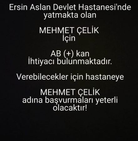 Acil Kan Aranıyor!