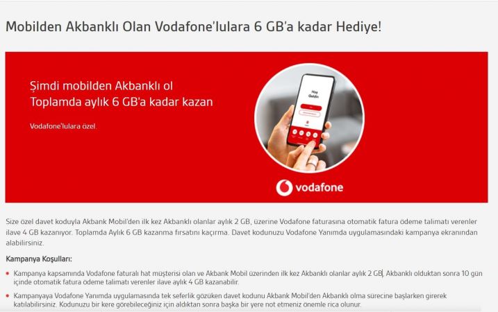 Akbank'ta hesabı olanlar dikkat: Hesabınıza 6 GB hediye internet tanımlanacak!
