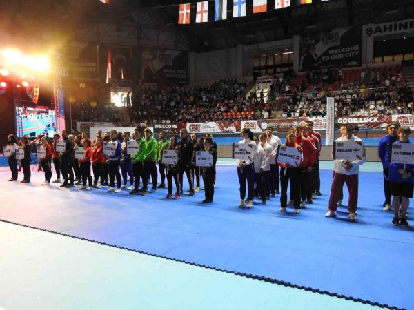 Avrupa Büyükler Karate Şampiyonası’nın resmi açılışı yapıldı